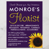 Modern Sunflower, Floristry Advertising チラシ (正面)