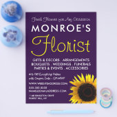 Modern Sunflower, Floristry Advertising チラシ (シングル)