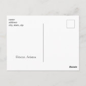 Modern Sunflower Thank You Name ポストカード (裏面)