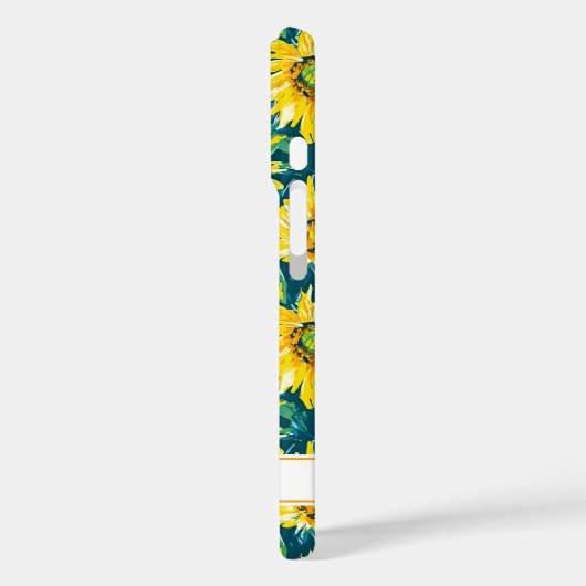 Modern Sunflowers Monogrammed Case-Mate iPhoneケース (裏面 / 左)