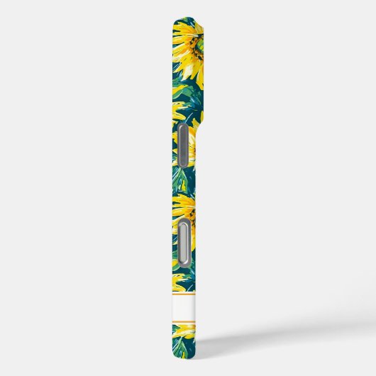 Modern Sunflowers Monogrammed Case-Mate iPhoneケース (裏面 / 右)