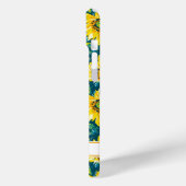 Modern Sunflowers Monogrammed Case-Mate iPhoneケース (裏面 / 左)