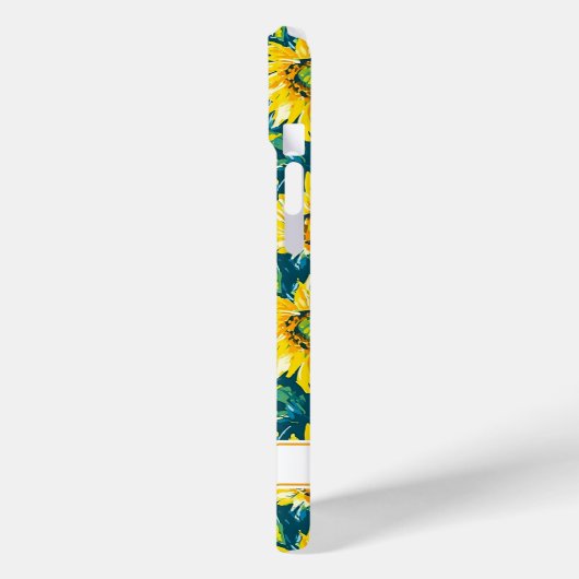 Modern Sunflowers Monogrammed Case-Mate iPhoneケース (裏面 / 左)
