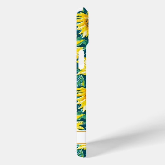 Modern Sunflowers Monogrammed Case-Mate iPhoneケース (裏面 / 右)