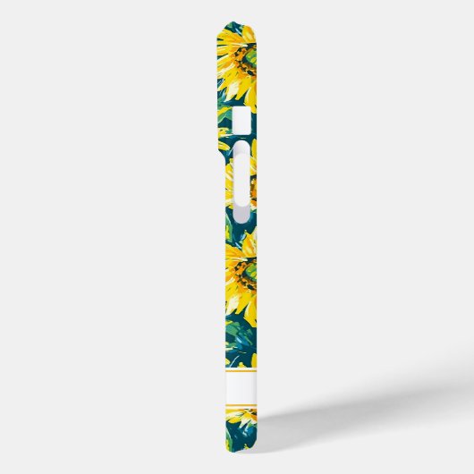 Modern Sunflowers Monogrammed Case-Mate iPhoneケース (裏面 / 左)