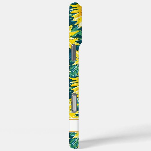 Modern Sunflowers Monogrammed Case-Mate iPhoneケース (裏面 / 右)