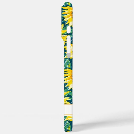 Modern Sunflowers Monogrammed Case-Mate iPhoneケース (裏面 / 左)