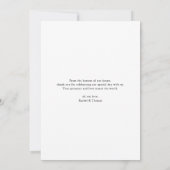 Modern Sunset Silhouette Wedding Thank You Card サンキューカード (裏面)