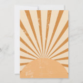 Modern Sunset Watercolor Wedding 招待状 (裏面)