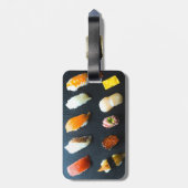 Modern Sushi Grid – Elegant Japanese Luggage Tag ラゲッジタグ (裏面縦)