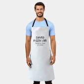 Modern Sushi Lab Name Logo Design エプロン (着用した状態)