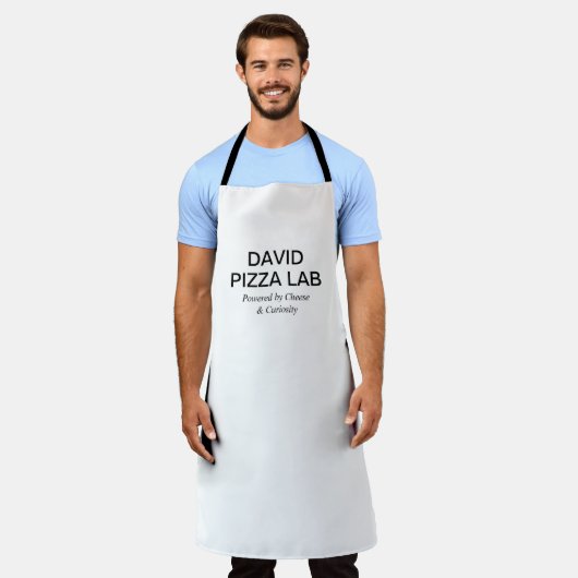 Modern Sushi Lab Name Logo Design エプロン (着用した状態)