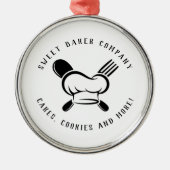 Modern Sweet Bakery Business メタルオーナメント (正面)