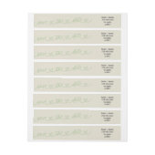 Modern Sweethearts Wedding Save the Date ラップアラウンドラベル (シート)