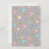 Modern Swimming Pool Graduation Party  招待状 (裏面)