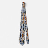 Modern Swirl Art Deco Pattern ネクタイ (正面)
