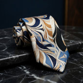 Modern Swirl Art Deco Pattern ネクタイ