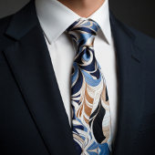 Modern Swirl Art Deco Pattern ネクタイ
