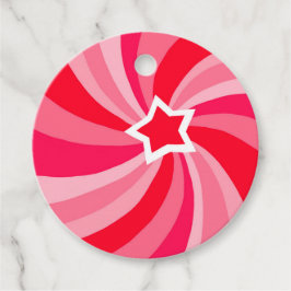 Modern Swirl HAPPY HOLIDAYS CUSTOM TO FROM Gift フェイバータグ