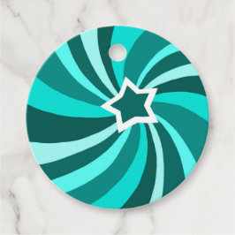 Modern Swirl HAPPY HOLIDAYS CUSTOM TO FROM Gift フェイバータグ