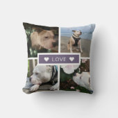 Modern Sympathy Pet Photos Collage クッション (正面)