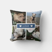 Modern Sympathy Pet Photos Collage クッション (正面)