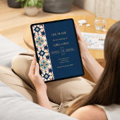 Modern Talavera Heritage Elegant Save the Date