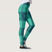 Modern Tartan Green Leggings レギンス (右)
