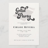 Modern Tassel Grad Party Invitation 招待状 (正面)