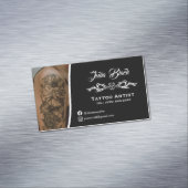 Modern Tattoo Artist Business Card Magnet – Custom マグネット名刺 (インサイチュ)