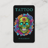 Modern Tattoo Artist Tattoo Shop Social Media 名刺 (正面)