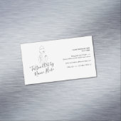 Modern Tattoo script typography マグネット名刺 (インサイチュ)