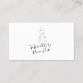 Modern Tattoo script typography Logo 名刺 (正面)