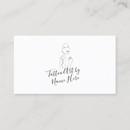 Modern Tattoo script typography Logo 名刺