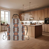 Modern Taupe Denim and Rust エプロン