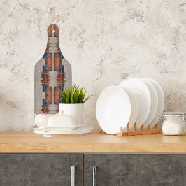 Modern Taupe Denim and Rust  カッティングボード