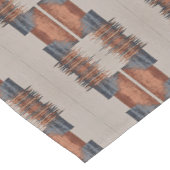 Modern Taupe Denim and Rust  ショートテーブルランナー (コーナー)