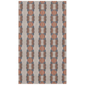 Modern Taupe Denim and Rust  テーブルクロス (正面)