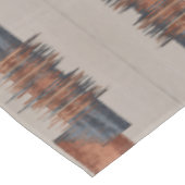 Modern Taupe Denim and Rust  テーブルクロス (アングル)