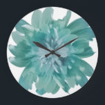 Modern Teal Bloom Artistic Wall Clock – Large Flor ラージ壁時計<br><div class="desc">Turn Every Moment into a Work of Art. Add a refreshing touch of nature to your home with our Teal Bloom Floral Wall Clock. This isn't just a timepiece; it's a statement piece. Featuring a stunning, high-definition turquoise flower with intricate, multi-layered petals, this clock brings a modern, serene vibe to...</div>