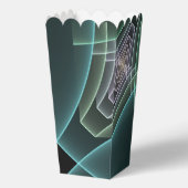 Modern Teal Geometric Fractal Art Graphic フェイバーボックス (正面)