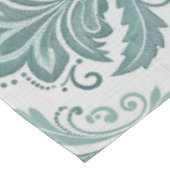 Modern Teal Nordic Damask テーブルクロス (アングル)