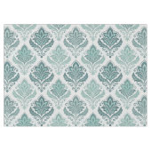 Modern Teal Nordic Damask テーブルクロス (正面(横))