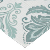 Modern Teal Nordic Damask テーブルクロス (アングル)