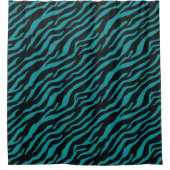Modern Teal Safari Shower Curtain シャワーカーテン (正面)