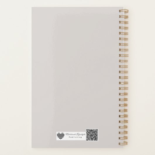 Modern Tech Grid Beige プランナー手帳 (裏面)