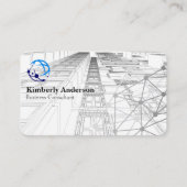 Modern Tech Logo | Building Schematics 名刺 (正面)
