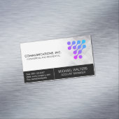 Modern Tech Logo | Communications Start Up マグネット名刺 (インサイチュ)