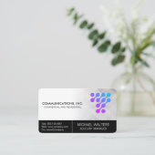 Modern Tech Logo | Communications Start Up 名刺 (スタンド正面)