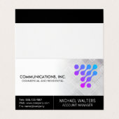 Modern Tech Logo | Communications Start Up 名刺 (外部フラット)